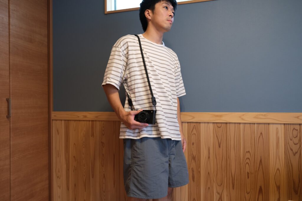 フォームロープを肩掛けにした際のサイズ感