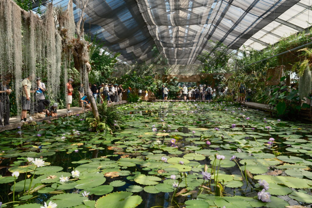 植物が多く緑豊かな神戸どうぶつ王国の園内